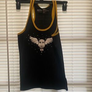 Harry Potter Fluffy Hedwig Tank by Warner Bros. in Black and Gold